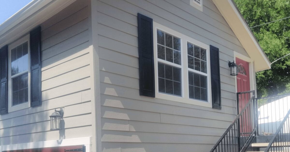 Luxury Siding on Two Story House